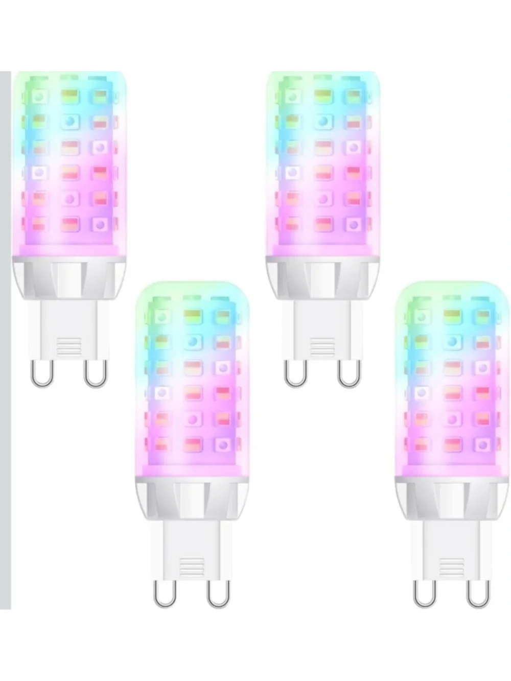 MCDYLUK g9 LED wifi smart light bulbs 4 pack Alexa / Google compatible dimmable
